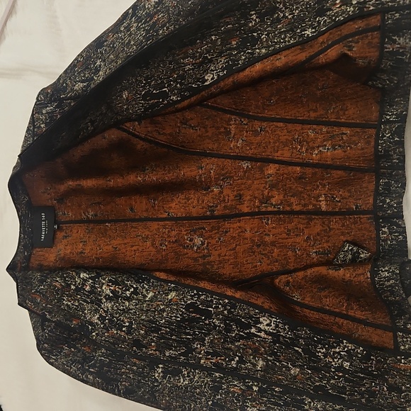 Lafayette 148 New York Black and Brown Women's Blazer Size 12 - Picture 6 of 10